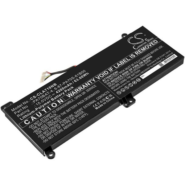Bsc Preferred Schenker Technologies XMG Pro 17 Laptop and Notebook Replacement Battery CS-CLA710NB.4 - main
